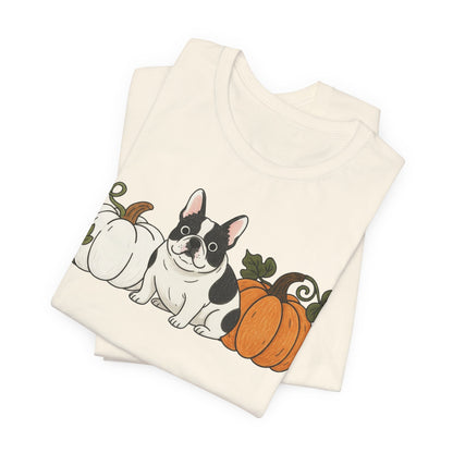 Piebald Frenchie Pupkin Unisex Tshirt