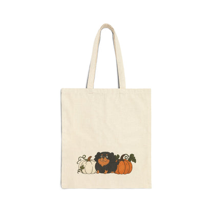 Black Tan Cavalier Pupkin Tote Bag
