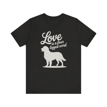 Golden Retriever Four Legged Word TShirt