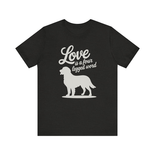 Golden Retriever Four Legged Word TShirt