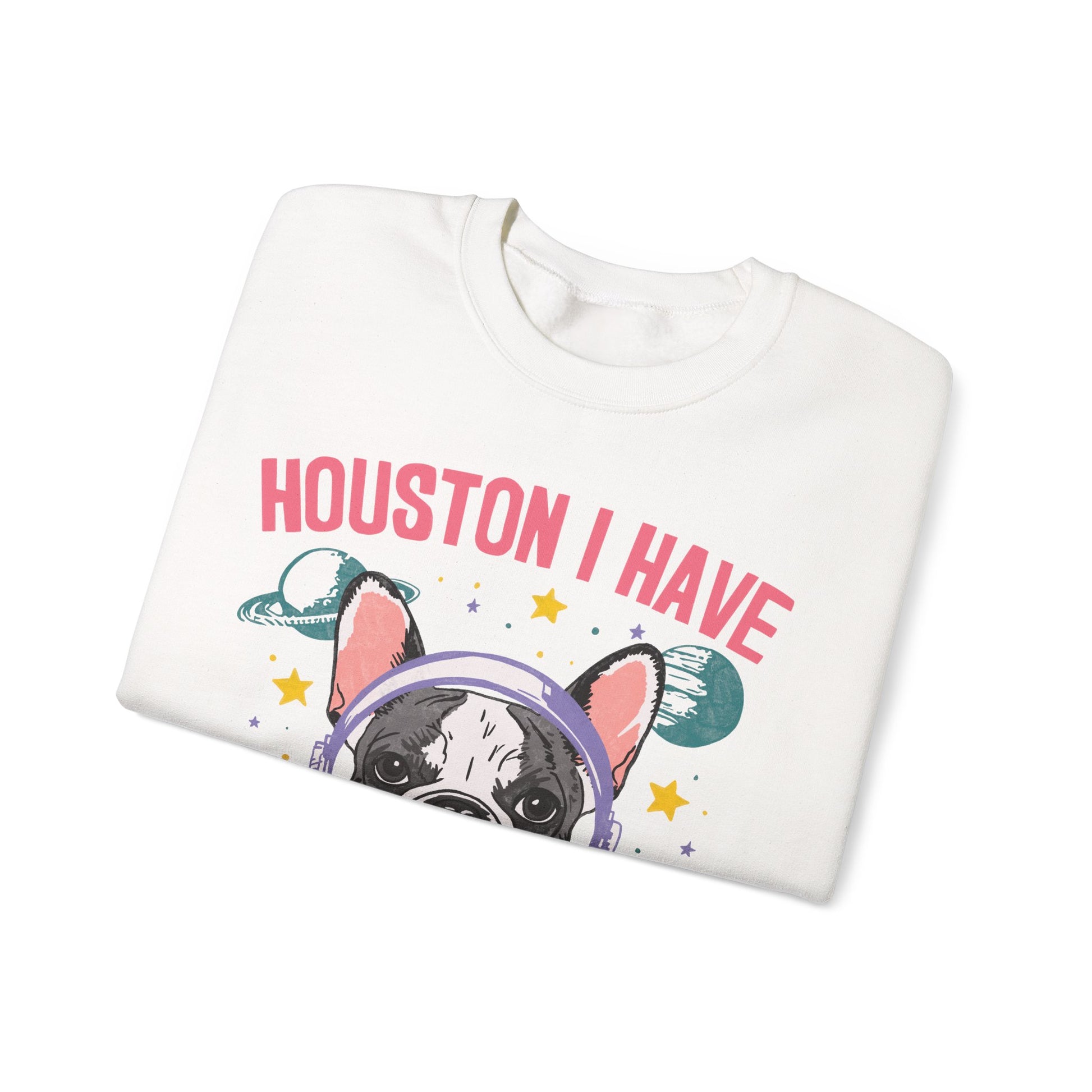 Piebald Frenchie Houston Space Sweatshirt