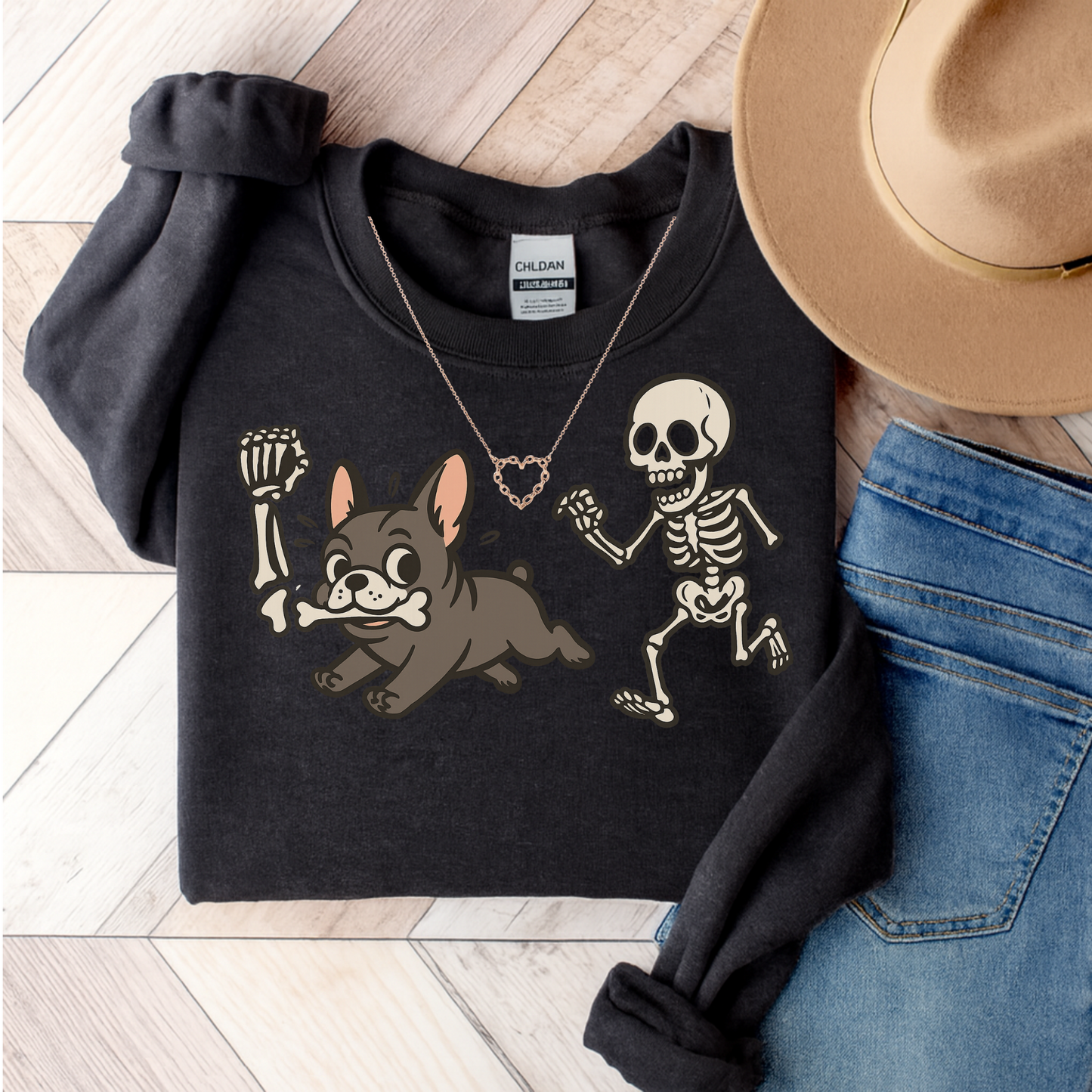Black Frenchie Robber Sweatshirt