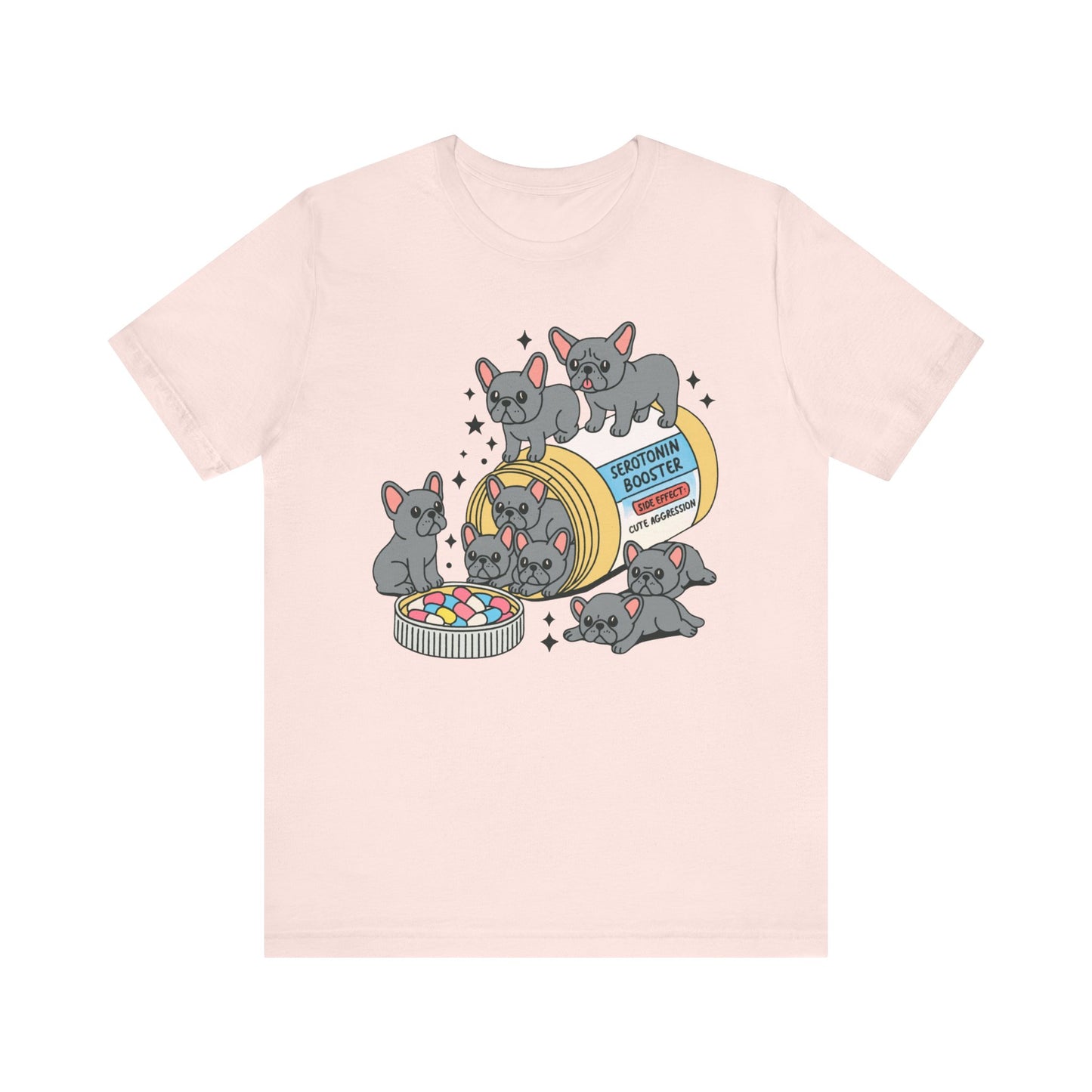 Serotonin Tee Black French Bulldog