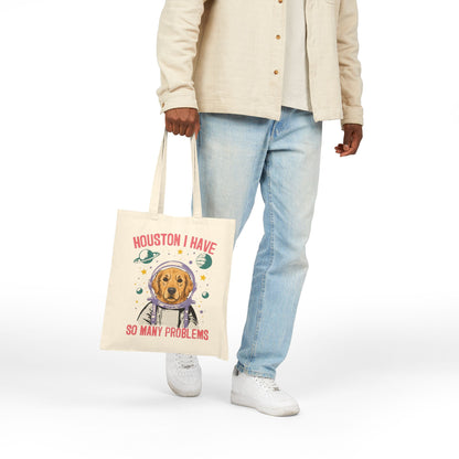 Golden Retriever Houston Space Tote Bag