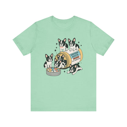 Serotonin Tee Piebald French Bulldog