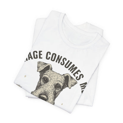 Airedale Terrier Rage Unisex Tshirt