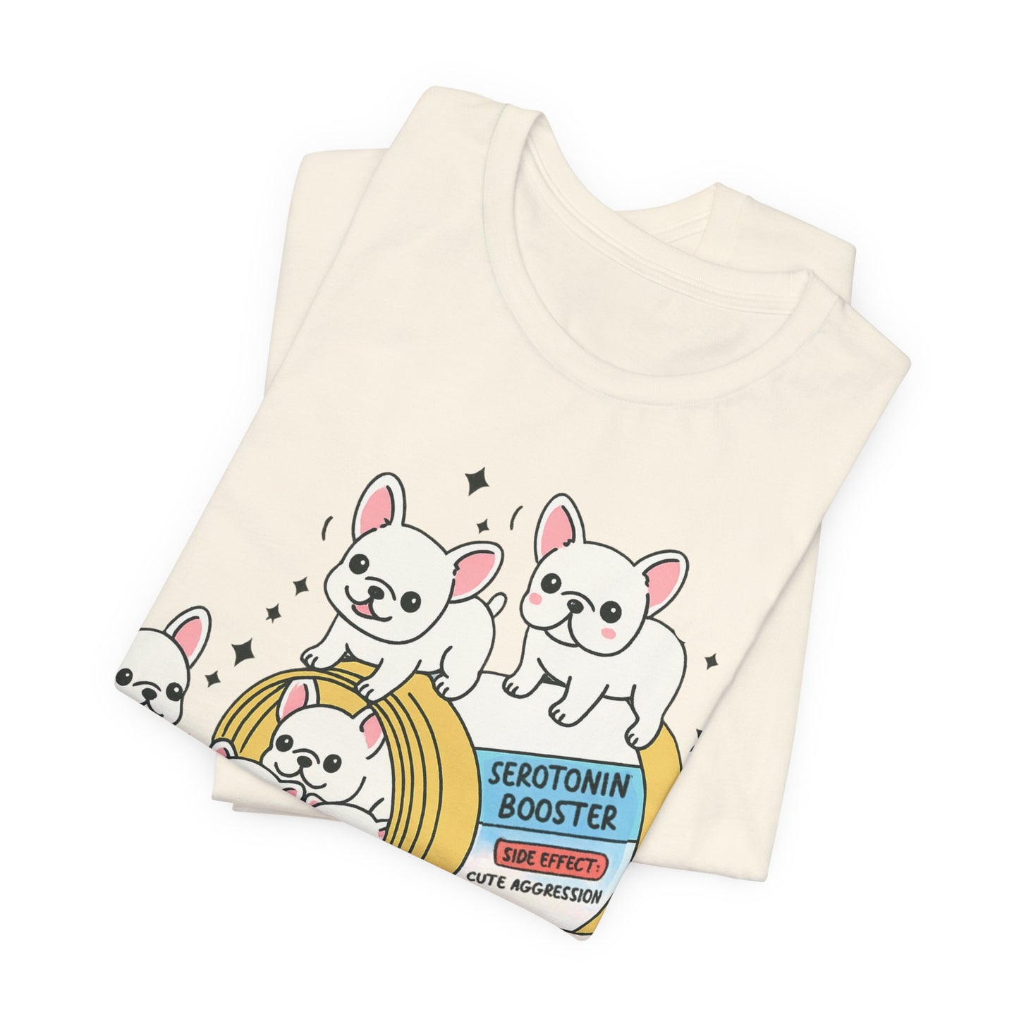 Serotonin Tee White French Bulldog