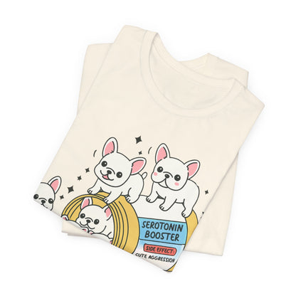 Serotonin Tee White French Bulldog