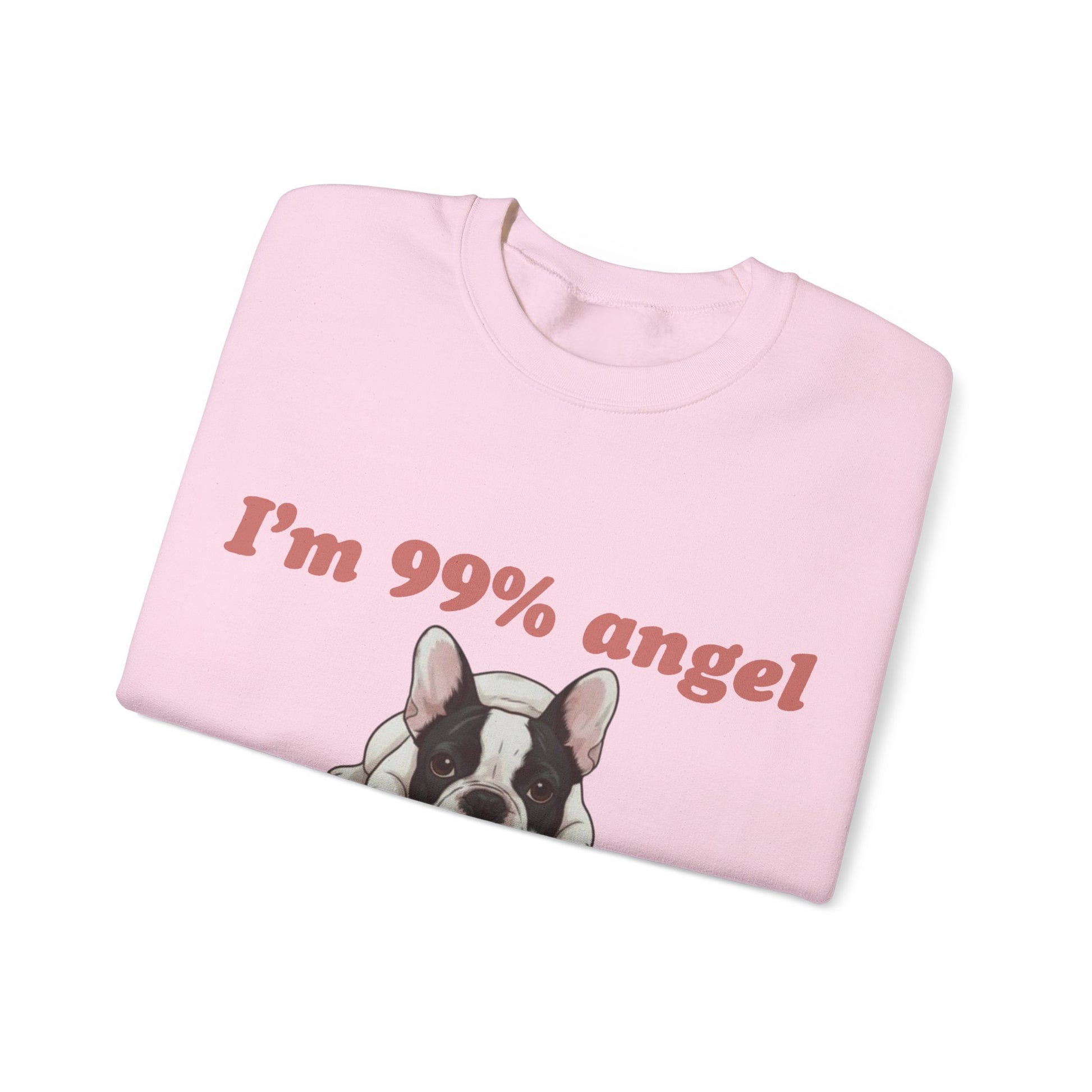 Piebald Frenchie Angel 99% Sweatshirt