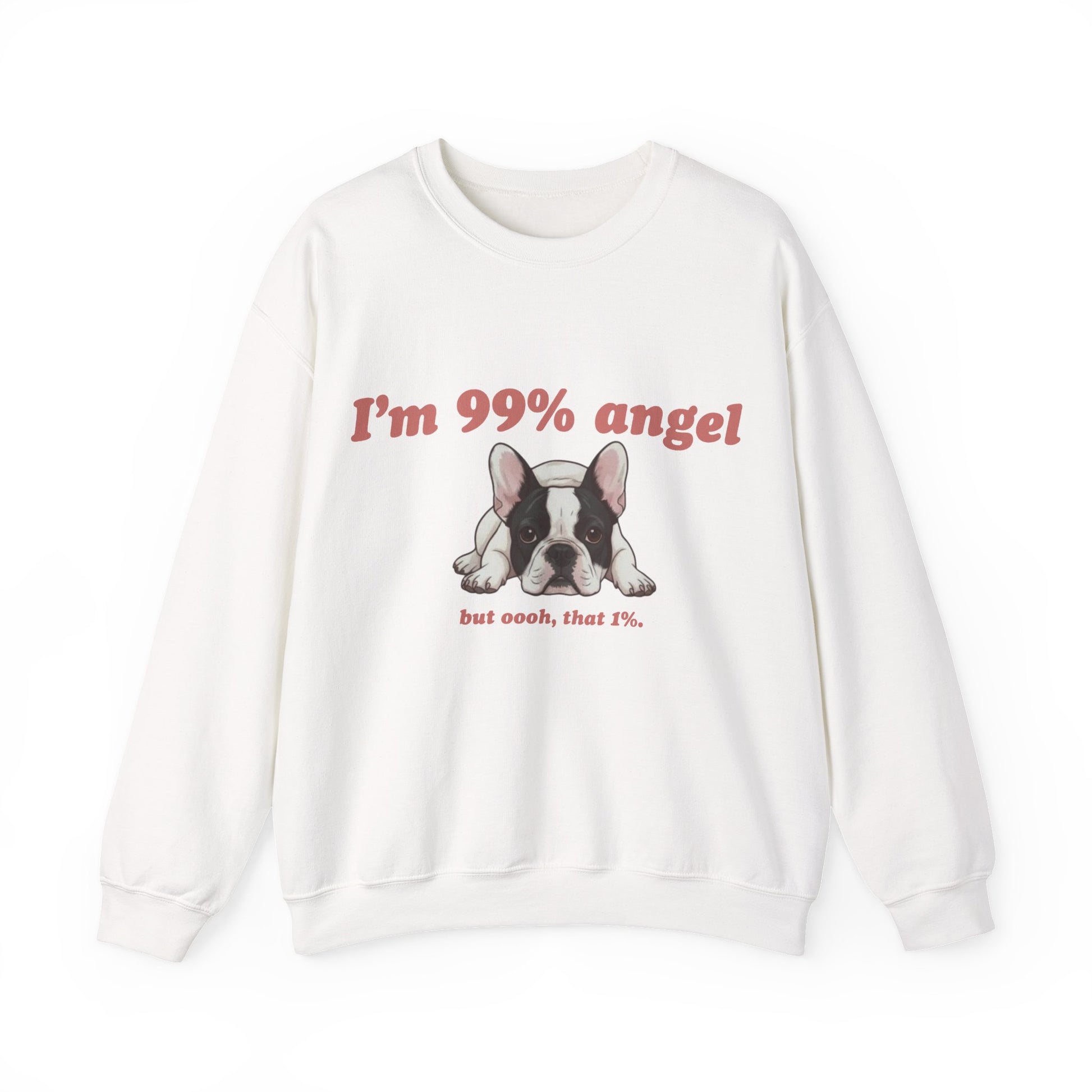 Piebald Frenchie Angel 99% Sweatshirt