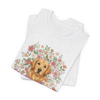 Golden Retriever Bouquet Tshirt