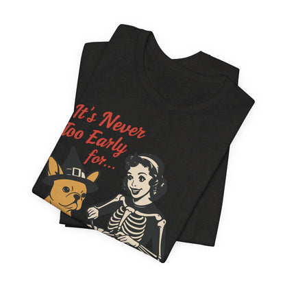 Fawn French Bulldog Early Halloween TShirt