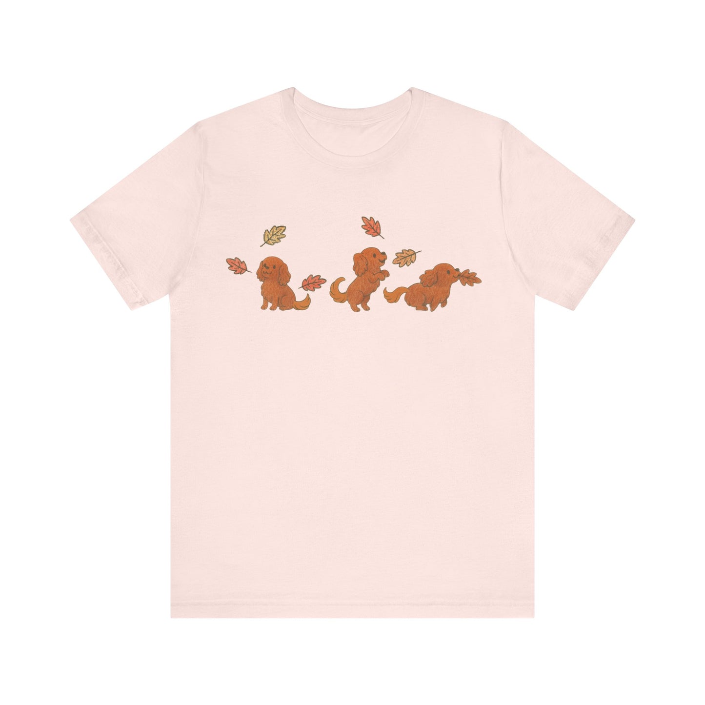 Ruby Cavalier Chasing Leaves TShirt