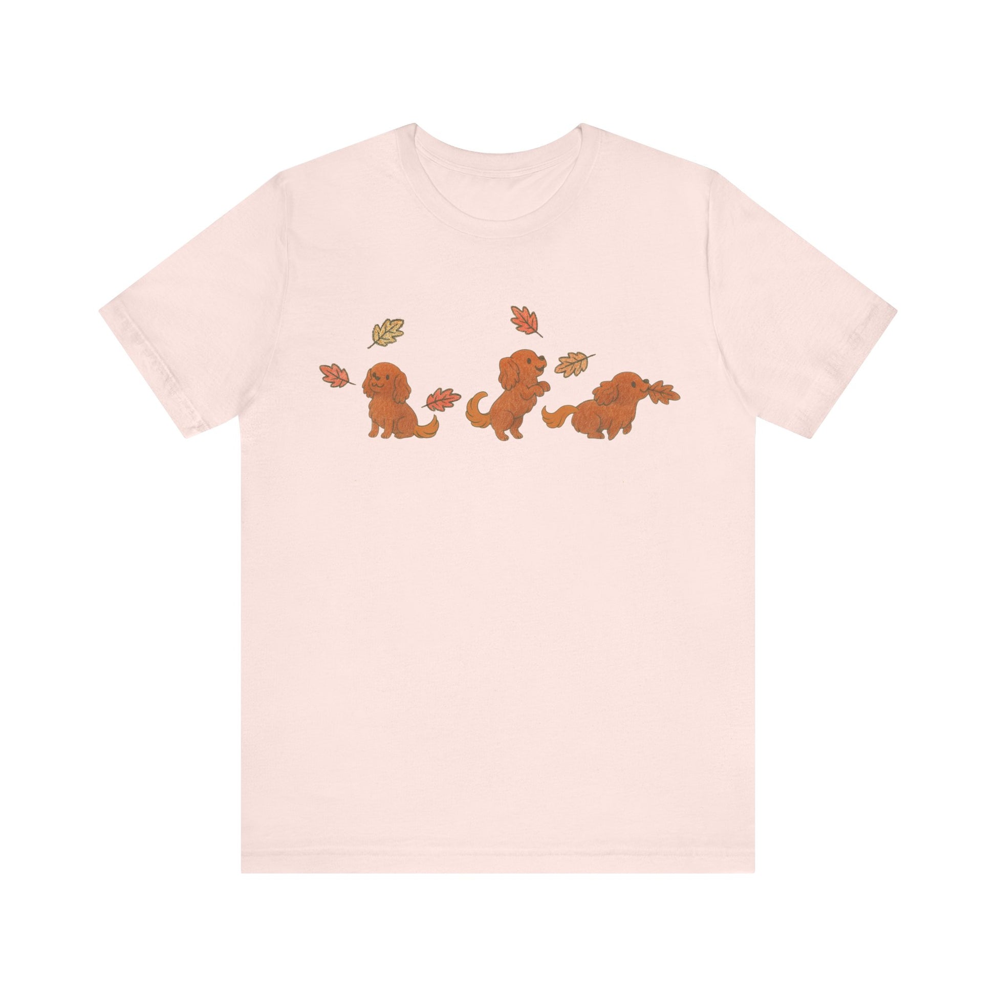 Ruby Cavalier Chasing Leaves TShirt