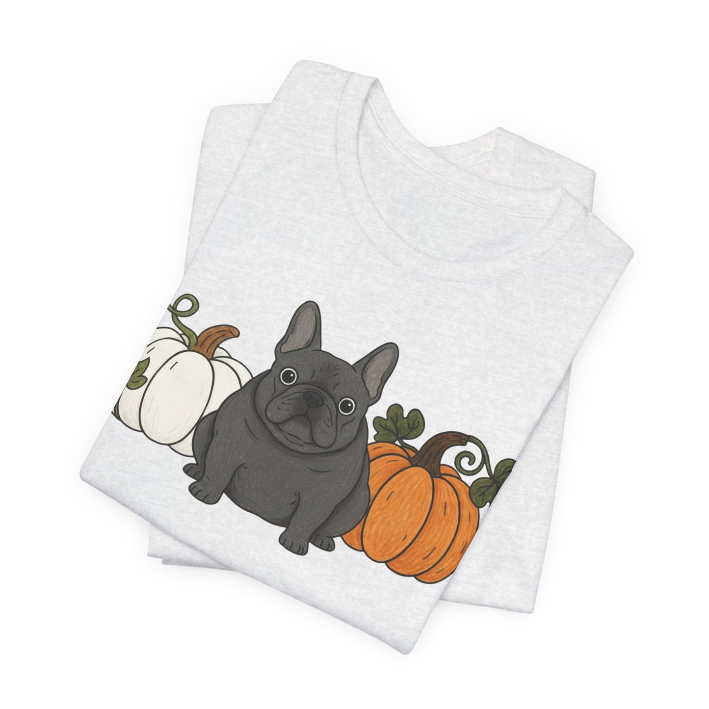 Black Frenchie Pupkin Unisex Tshirt