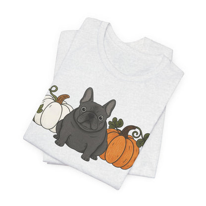 Black Frenchie Pupkin Unisex Tshirt