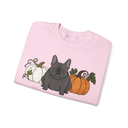 Black Frenchie Pupkin Unisex Sweatshirt