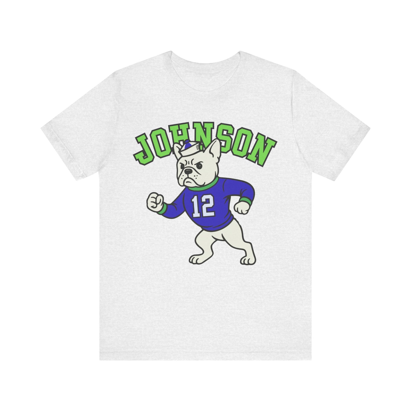 White Frenchie College Mascot TShirt