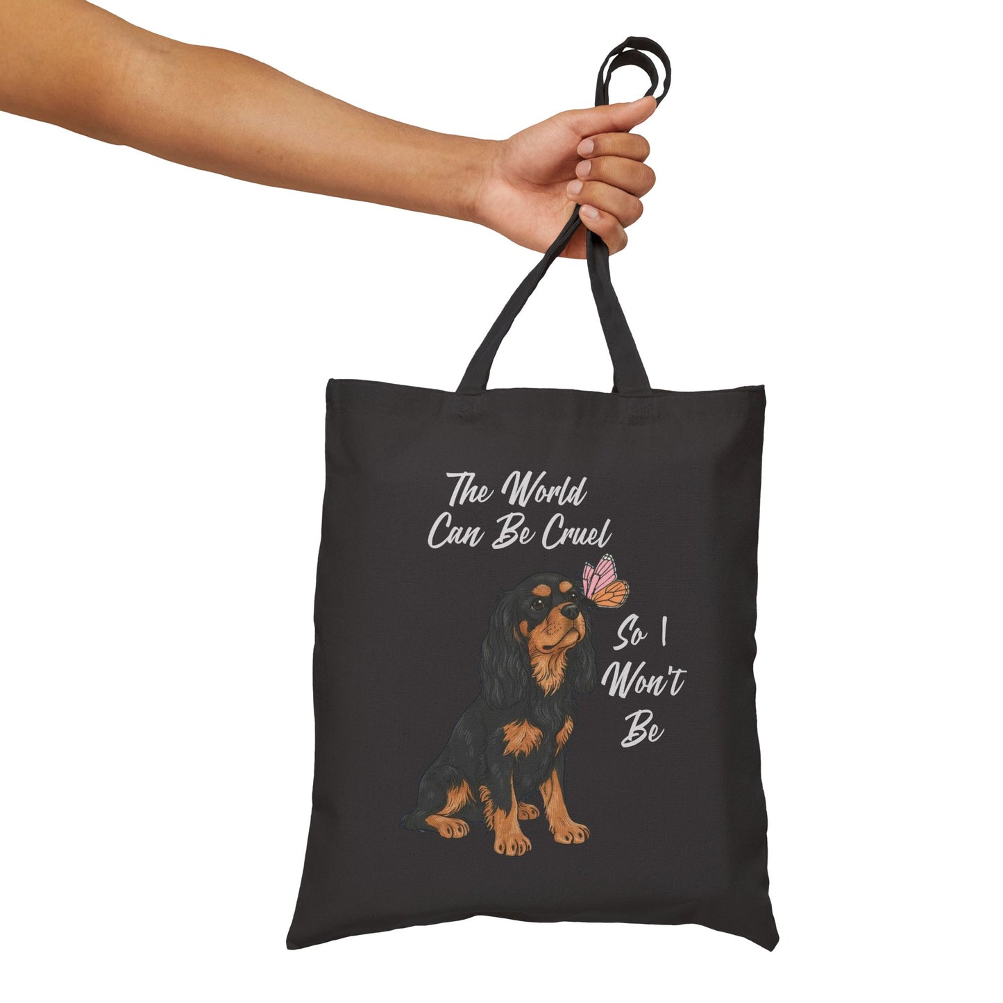 Cruel World Black Tan Cavalier Tote Bag