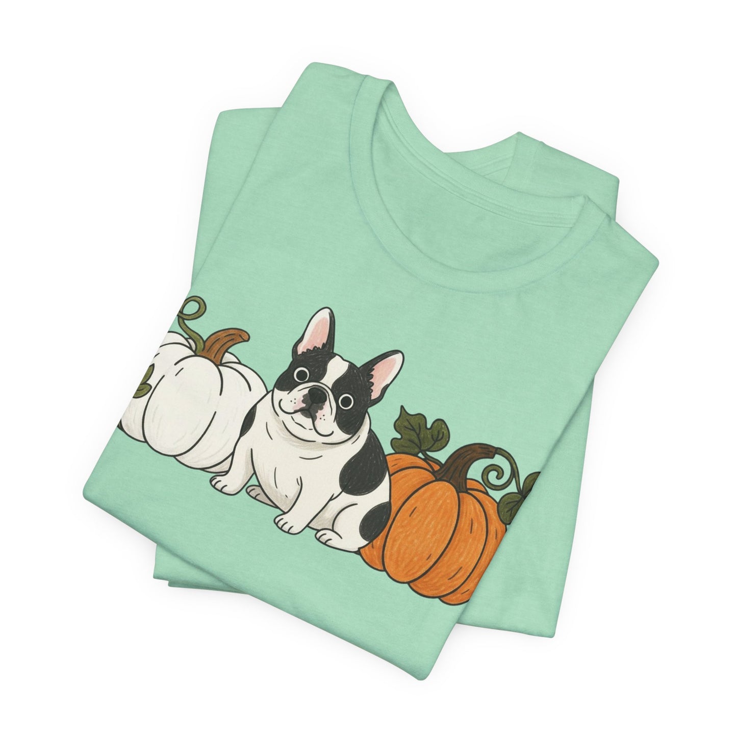 Piebald Frenchie Pupkin Unisex Tshirt