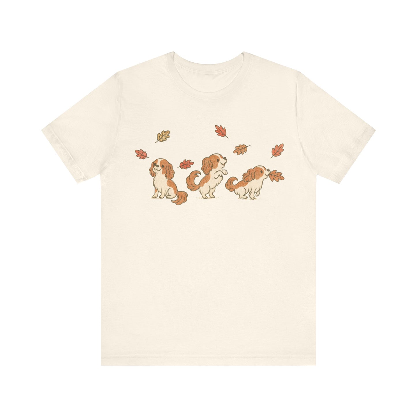Blenheim Cavalier Chasing Leaves TShirt