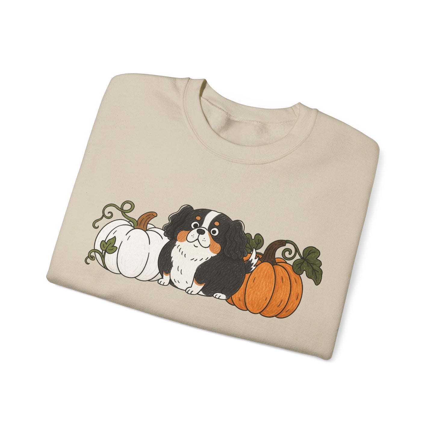Tricolor Cavalier Pupkin Unisex Sweatshirt
