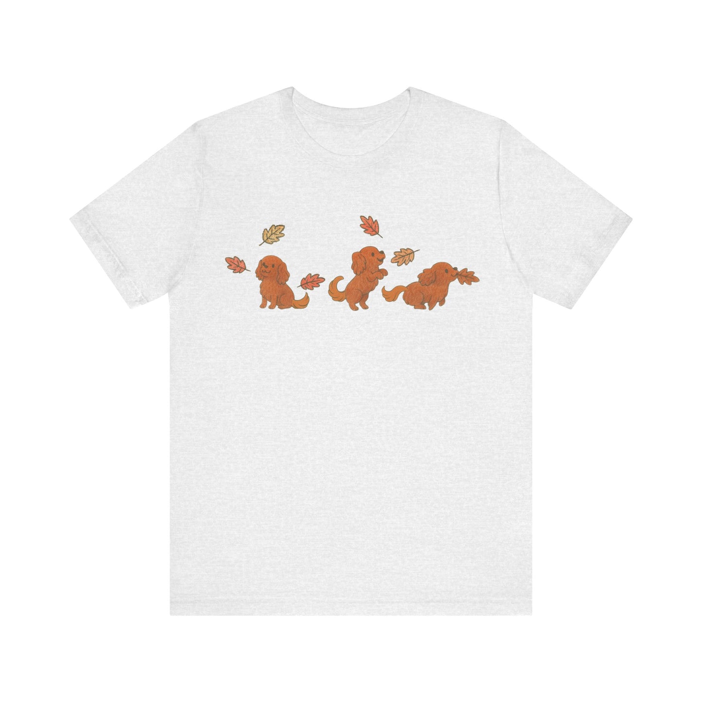 Ruby Cavalier Chasing Leaves TShirt
