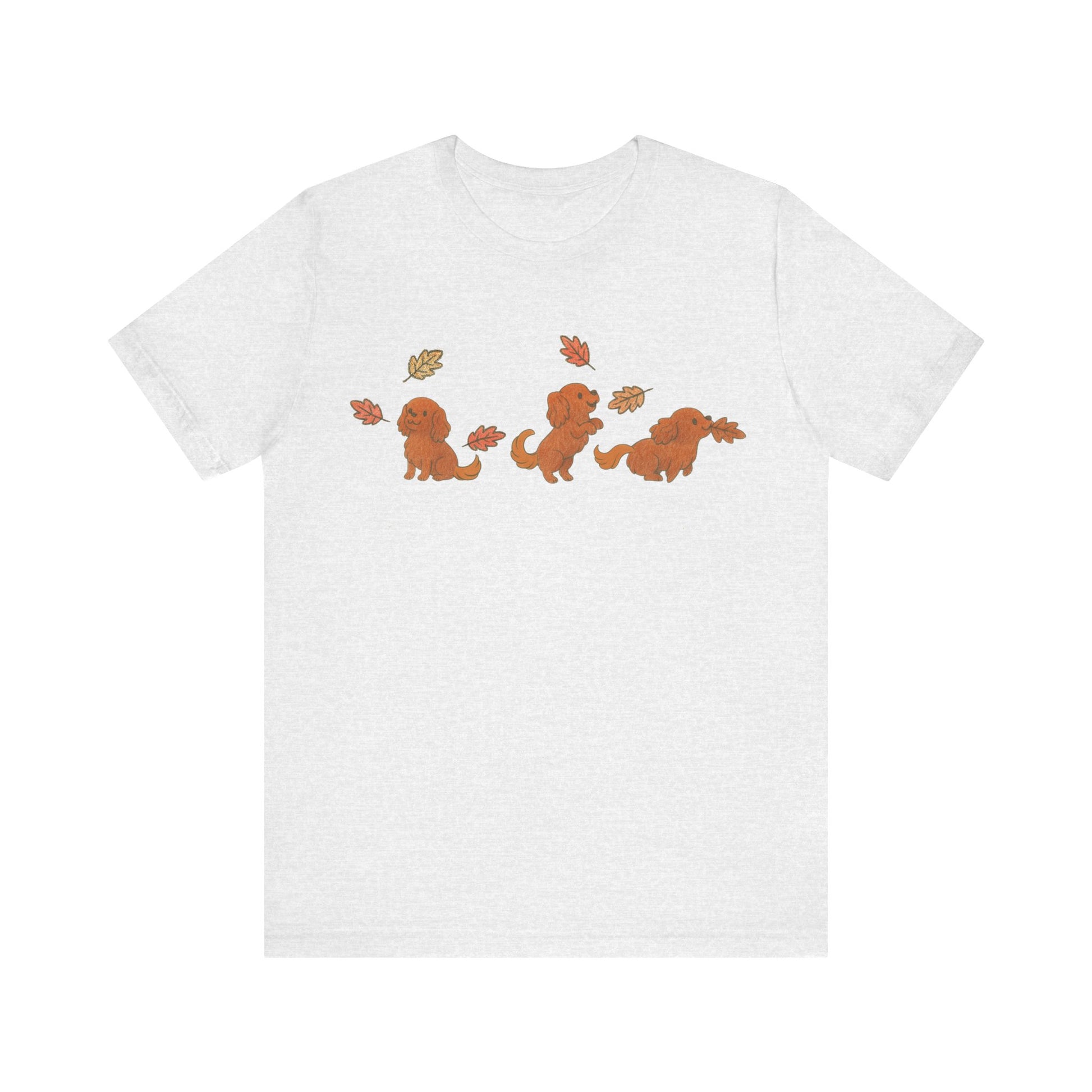Ruby Cavalier Chasing Leaves TShirt