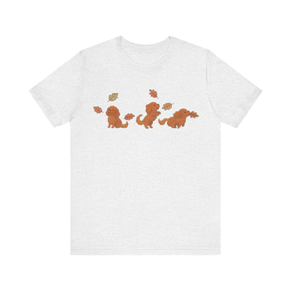 Ruby Cavalier Chasing Leaves TShirt