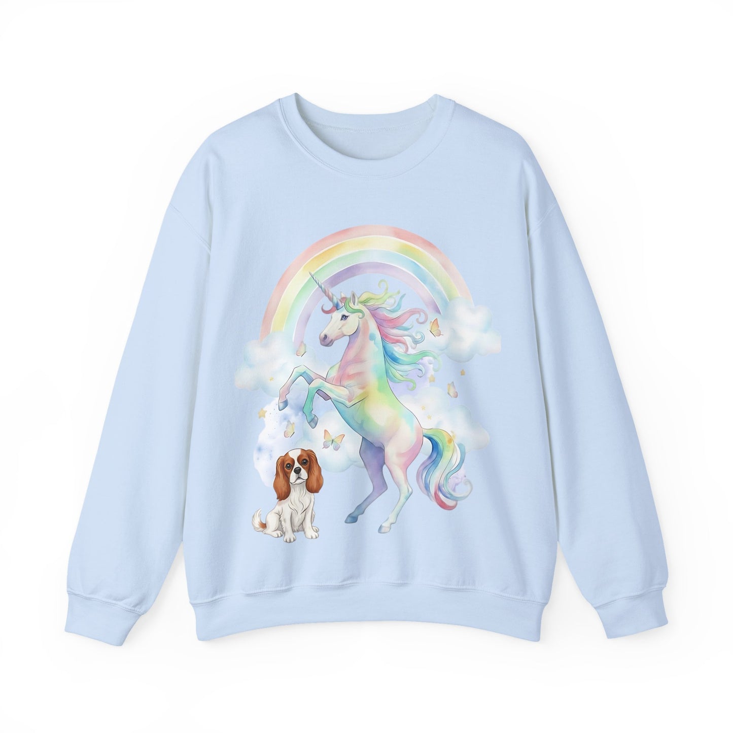 Blenheim Cavalier Watercolor Unicorn Sweatshirt