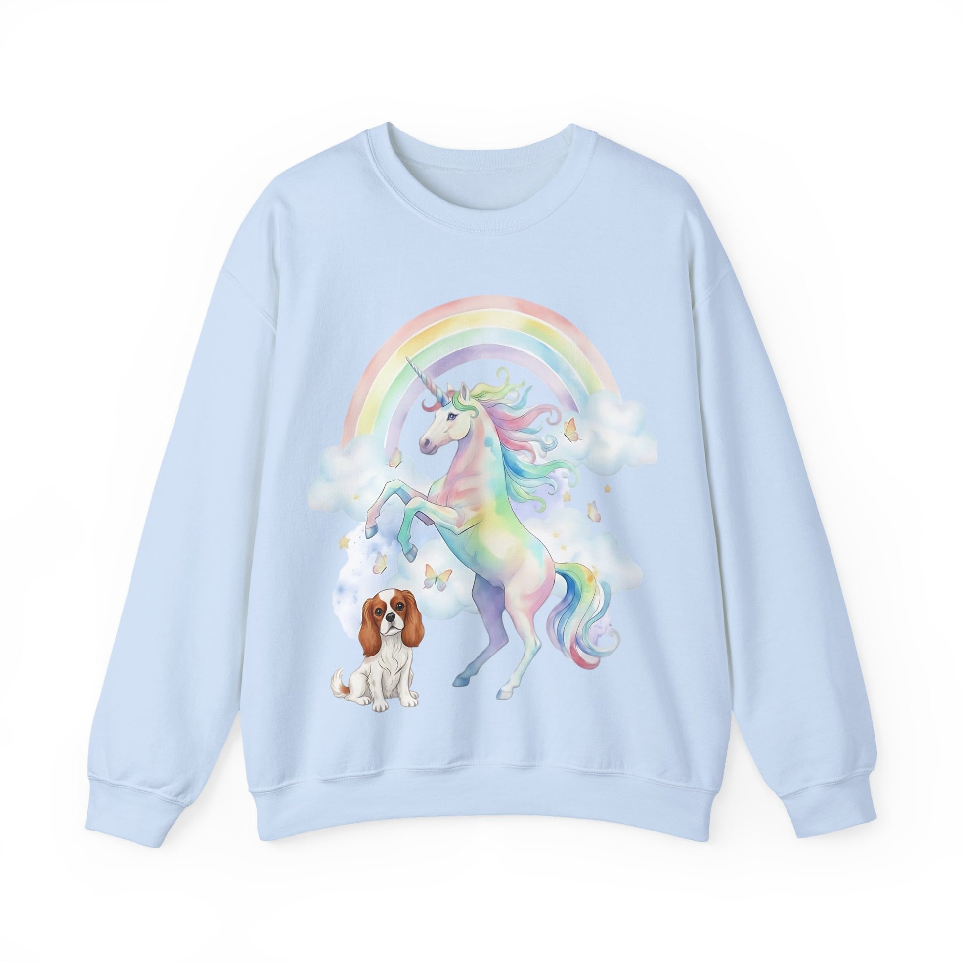 Blenheim Cavalier Watercolor Unicorn Sweatshirt