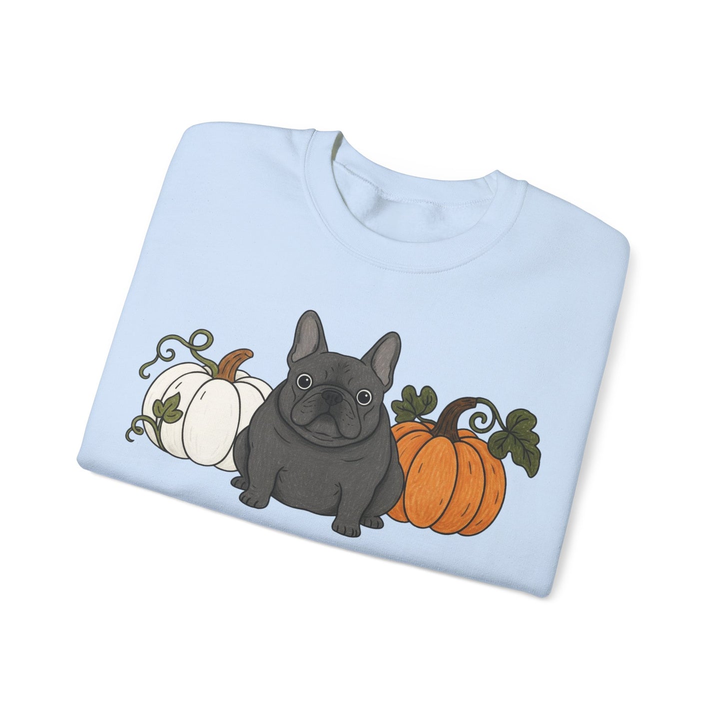 Black Frenchie Pupkin Unisex Sweatshirt