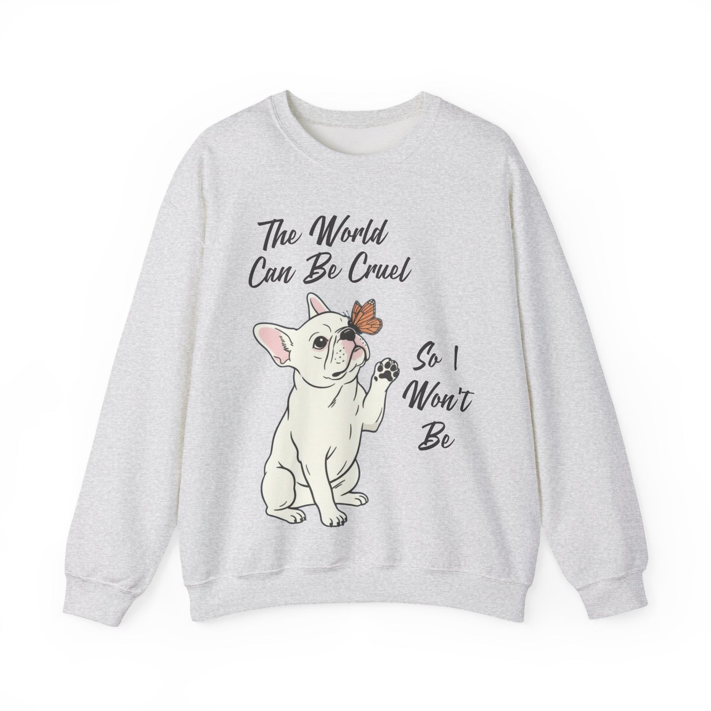 Cruel World White Frenchie Sweatshirt