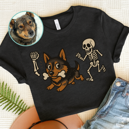 Custom Mutt Dog Grave Robber TShirt Dark Grey Heather