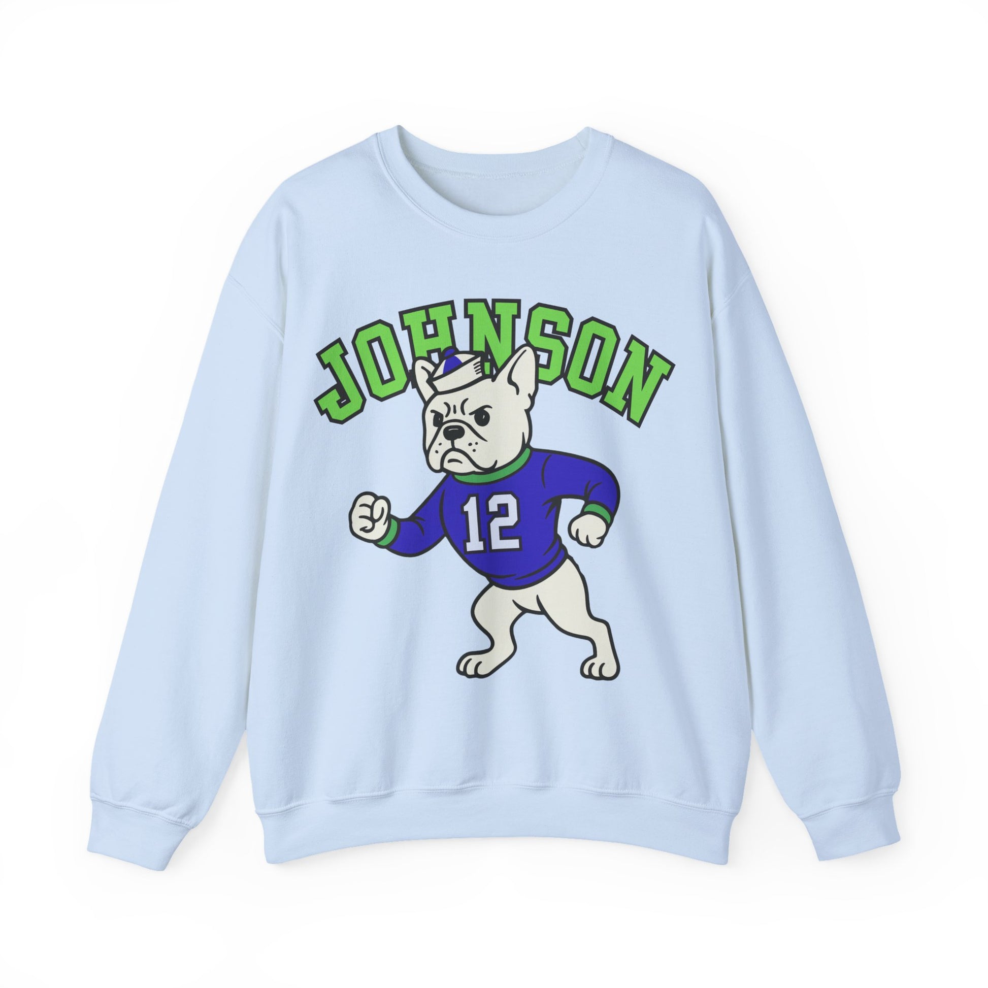 White Frenchie College Mascot Sweatshirt