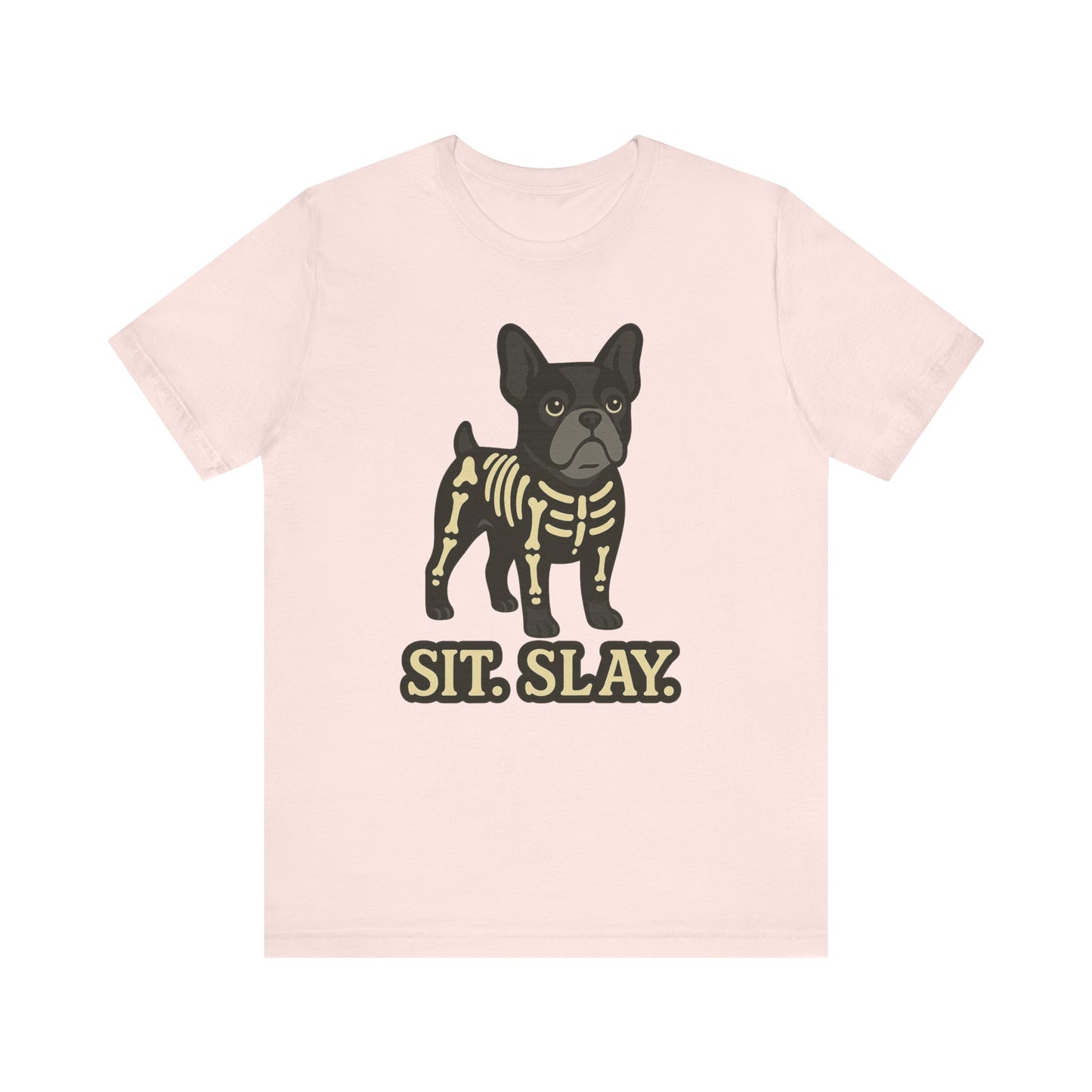 Black French Bulldog Stay. Slay. Halloween TShirt