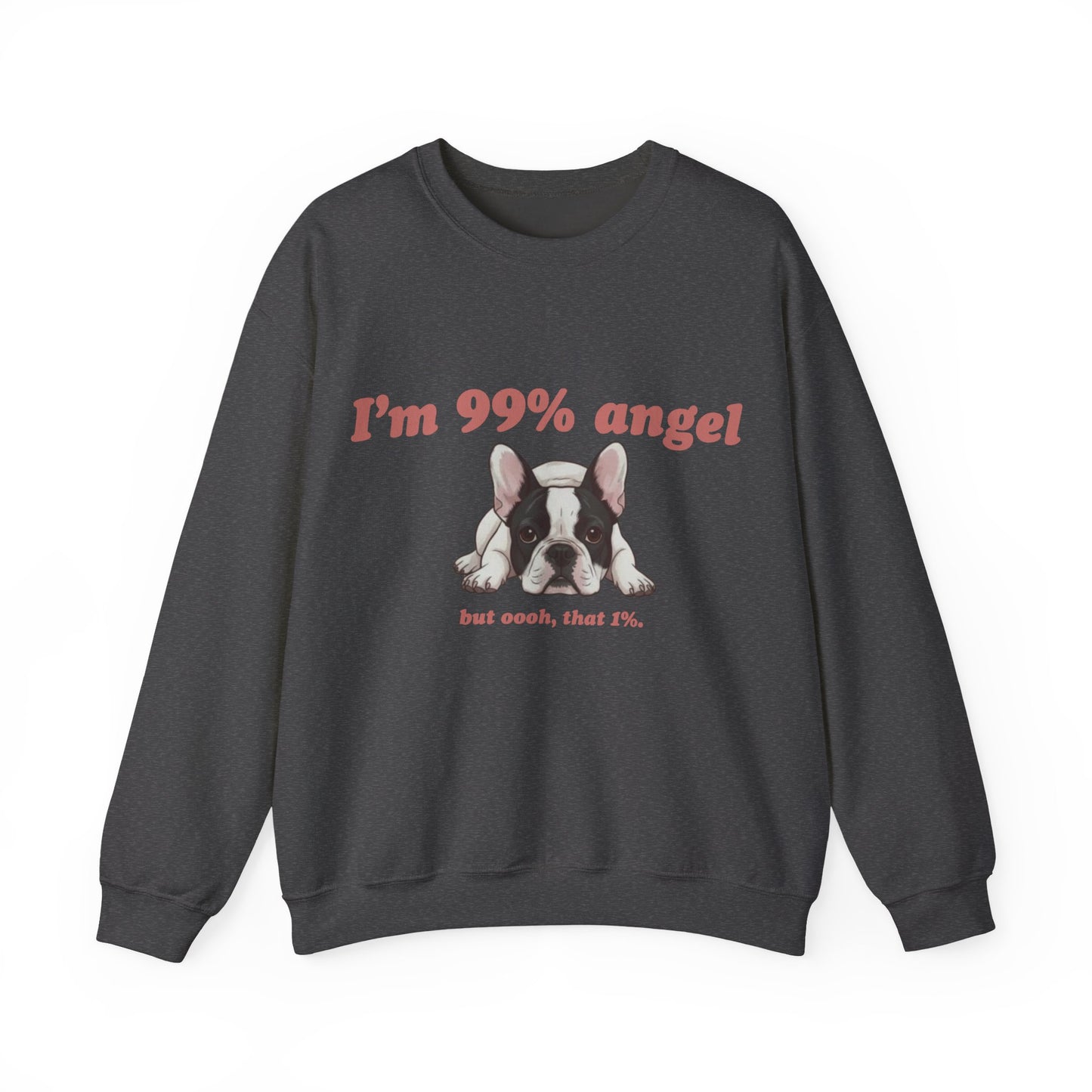 Piebald Frenchie Angel 99% Sweatshirt