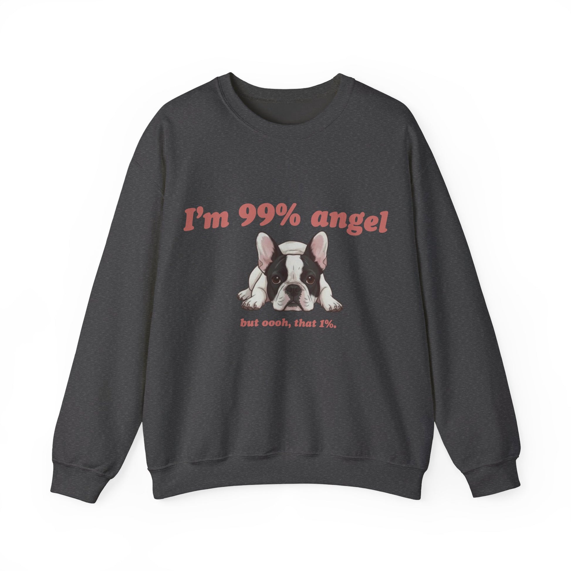 Piebald Frenchie Angel 99% Sweatshirt