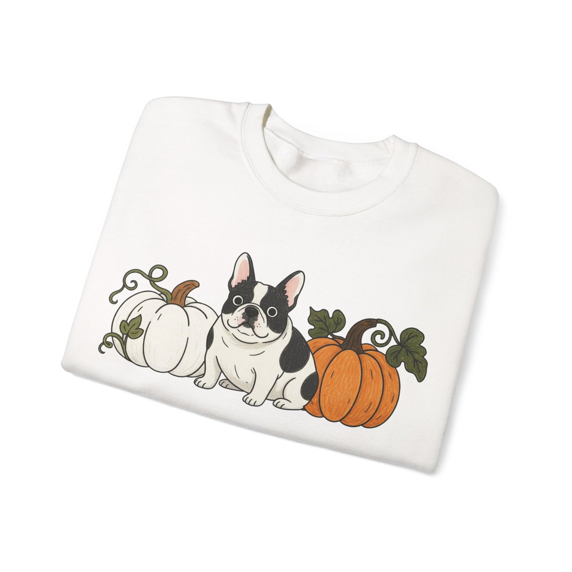 Piebald Frenchie Pupkin Unisex Sweatshirt