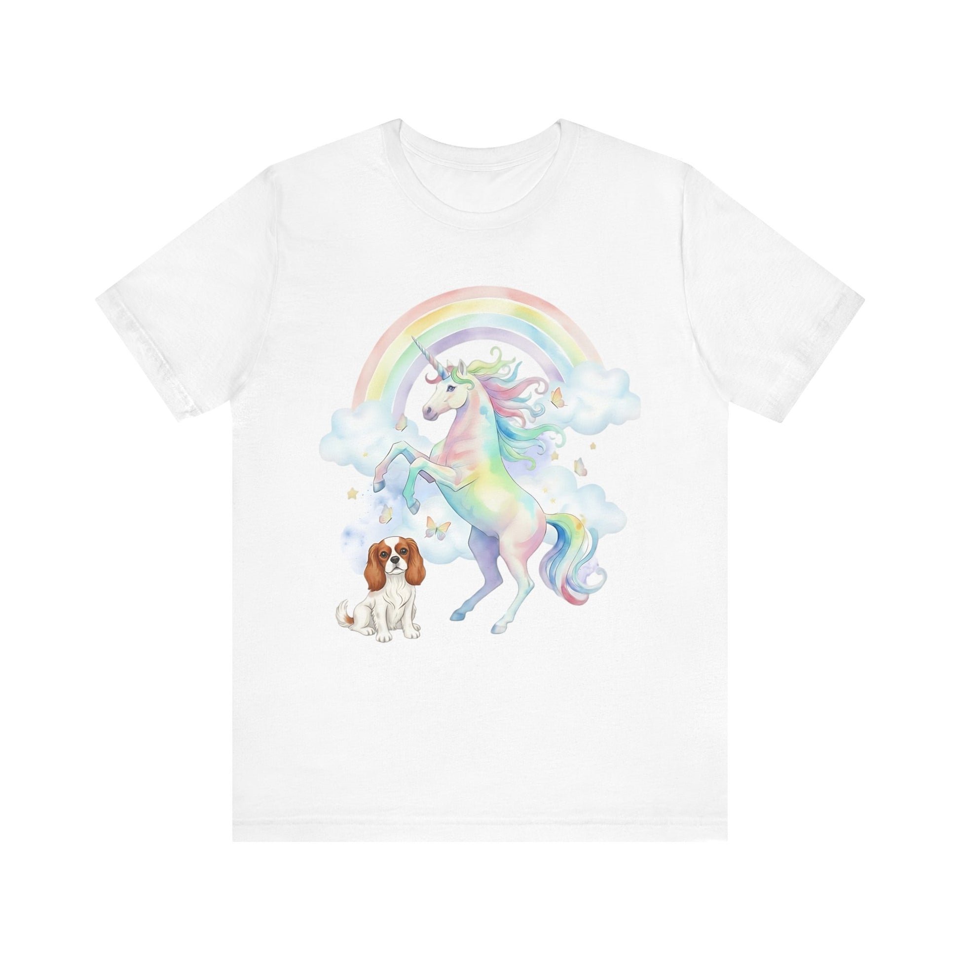 Blenheim Cavalier Watercolor Unicorn Tshirt