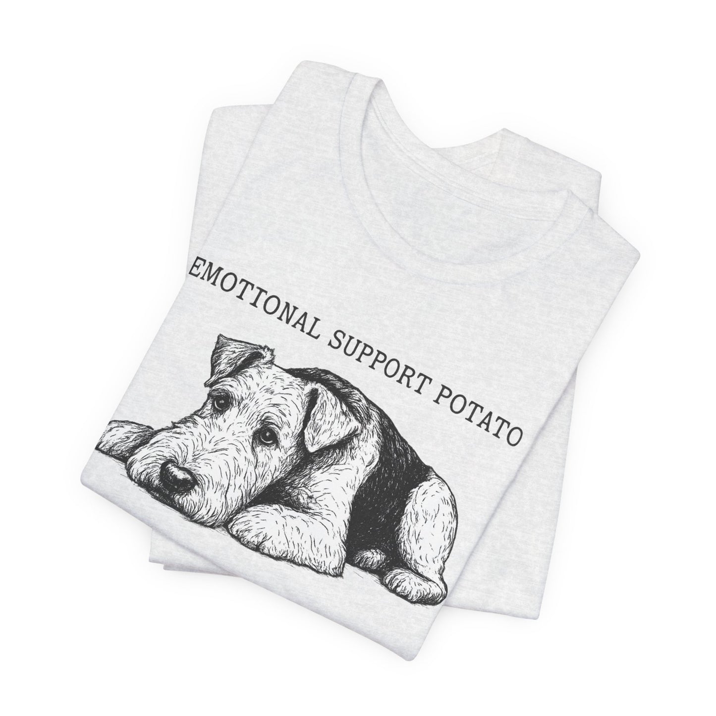 Airedale Terrier Potato Unisex Tshirt