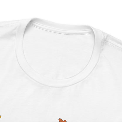 White Frenchie Chasing Leaves TShirt