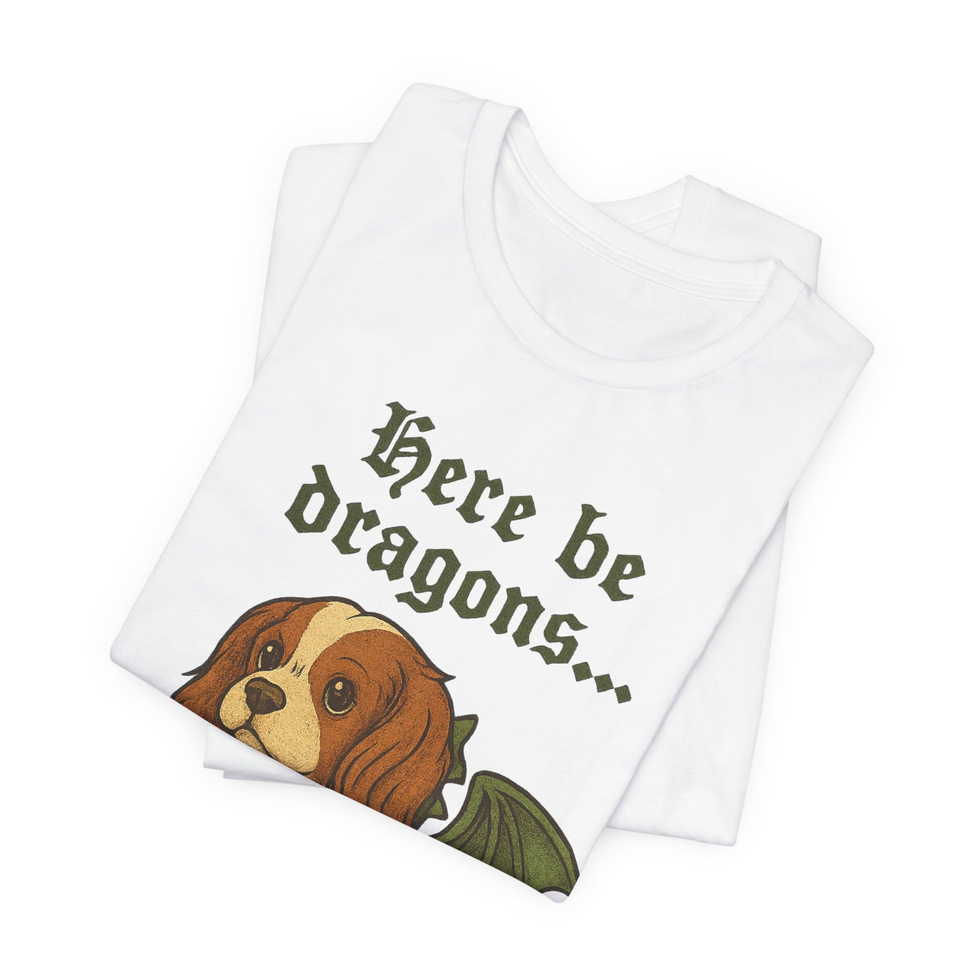 Blenheim Cavalier Here Be Dragons TShirt