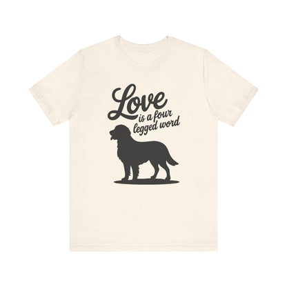 Golden Retriever Four Legged Word TShirt
