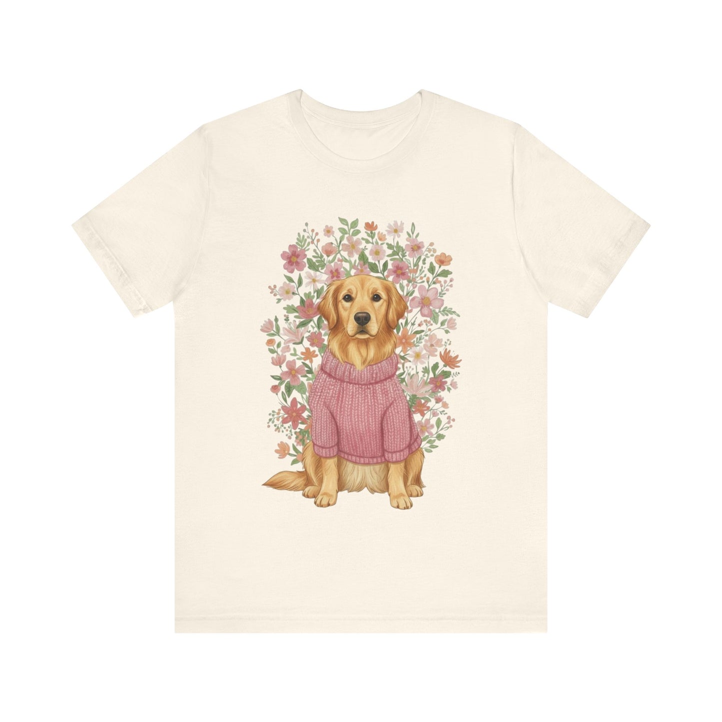 Golden Retriever Bouquet Tshirt