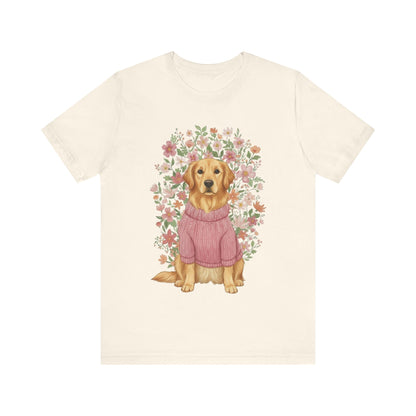 Golden Retriever Bouquet Tshirt