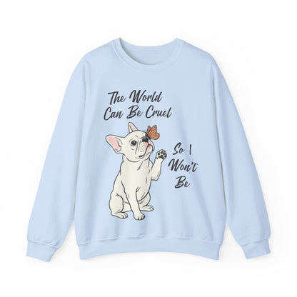 Cruel World White Frenchie Sweatshirt