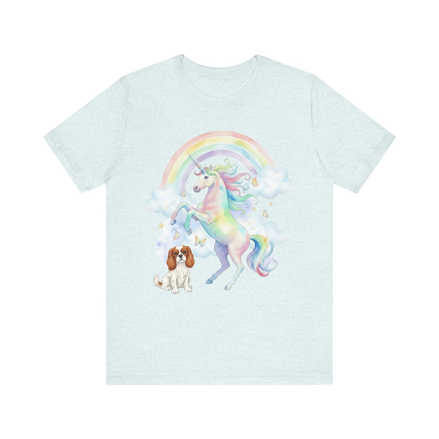 Blenheim Cavalier Watercolor Unicorn Tshirt