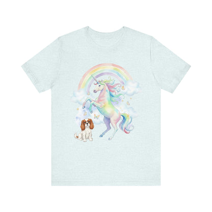 Blenheim Cavalier Watercolor Unicorn Tshirt