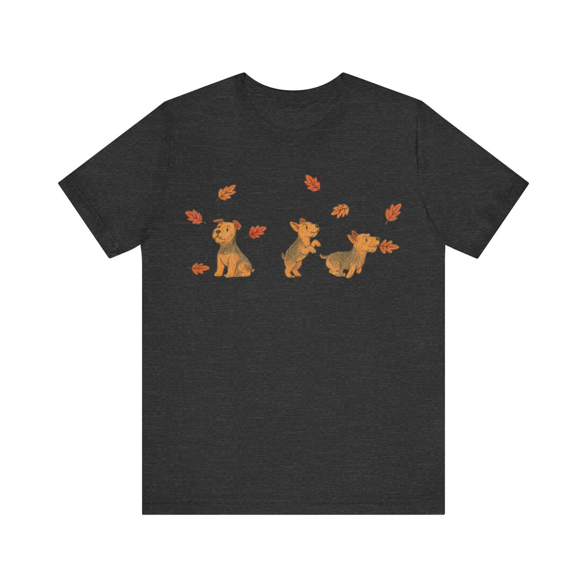 Airedale Terrier Chasing Leaves TShirt
